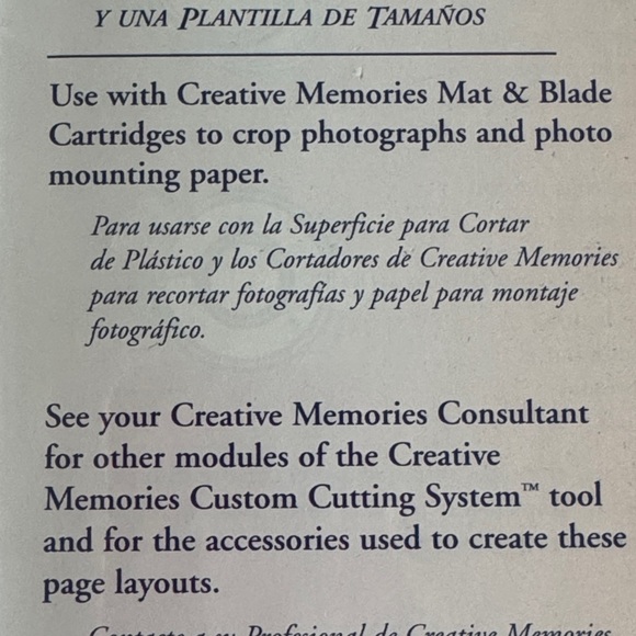 🩷 Creative Memories; VINTAGE & NWT! 3 Circle Cutting Patterns & Sizing Template! - Picture 6 of 9